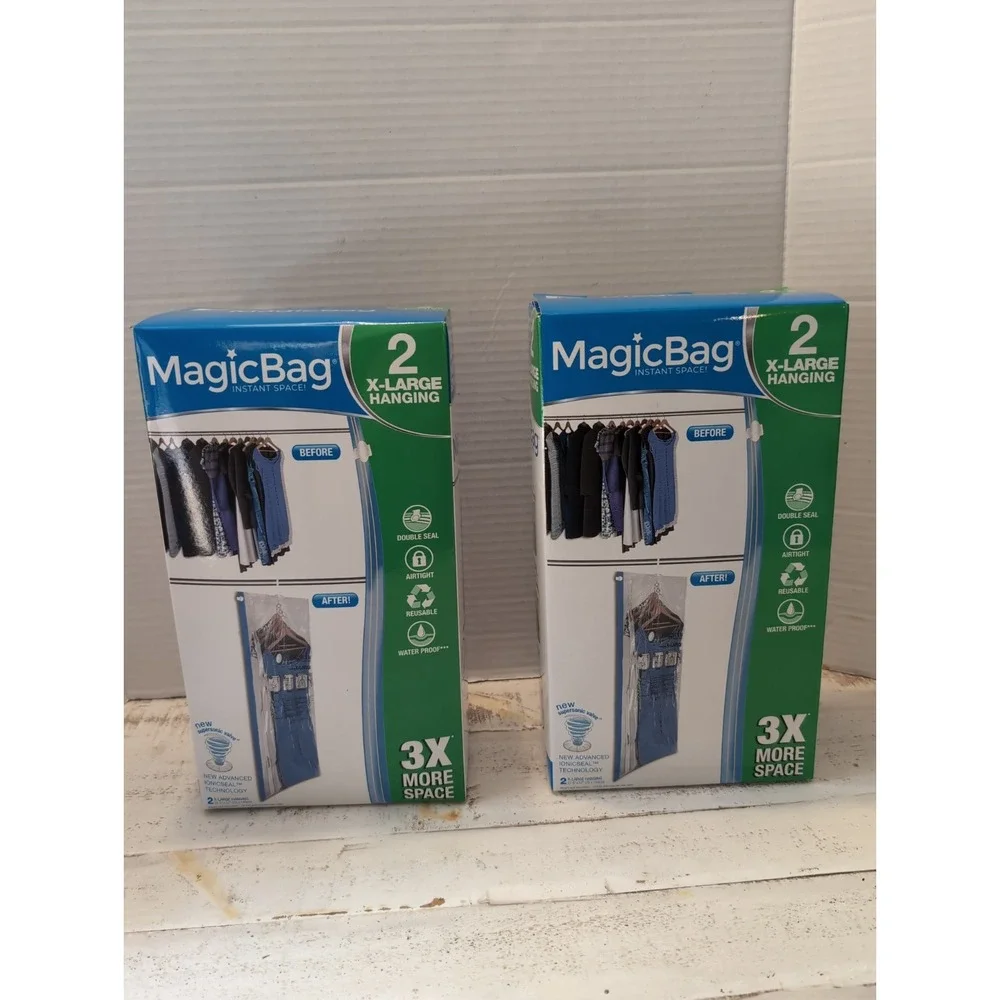 Magicbag  Instant Space Saver Storage - X-Large Hanging - Set of 3 Bags - READ